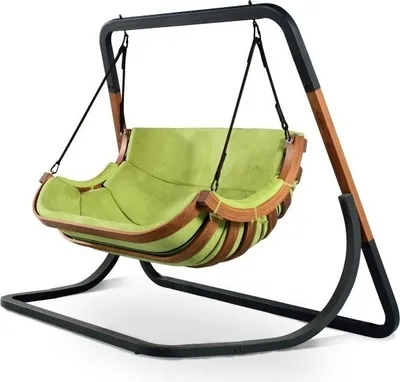 Produktbild von Hollywoodschaukel Wintergarten Gartenschaukel Bezug grün - (3676)