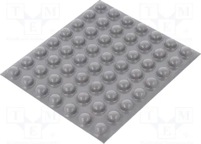Produktbild von 56x Selbstkender Fuß Shore-Härte: 70 7000051752 Beine grau H: 5,1mm Polyuret