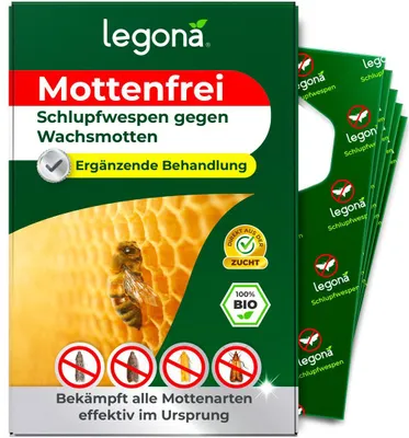 Produktbild von Schlupfwespen gegen Wachsmotten - 1 Träger (1m²)