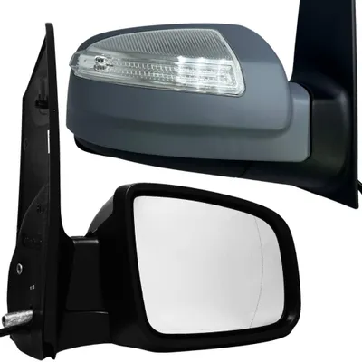 Produktbild von BILMAX Außenspiegel für Mercedes Viano W639 2011-2014 Beheizbar, Elektrisch Verstellbar, Blinker, Grundiert, 5+1-Pin, Rechts (Beifahrerseite)