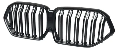 Image de Grille de calandre avant, plastique ABS durable, installation facile, noir brillant