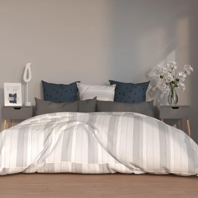 Produktbild von vidaXL Nachttische 2 Stk. Grau 40x40x56 cm Holzwerkstoff
