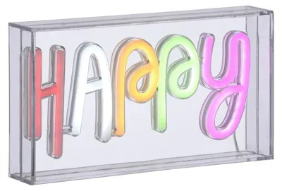 Zdjęcie produktu dla Neon LED napis HAPPY 85027-70 LeuchtenDirekt