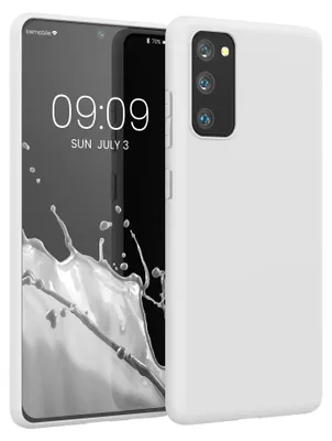 Produktbild von kwmobile Handyhülle für Samsung Galaxy S20 FE Hülle - TPU Case - Kabelloses Laden - Schutzhülle Cover in Weiß matt