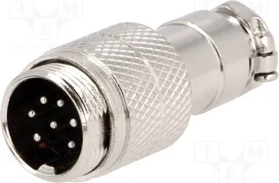 Obrázok produktu pre 1x konektor pre káble mikrofónov, typ: 7-pinový, priamy, konektor MIC347 pre mikrofón