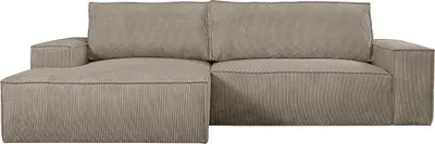 Produktbild von Vente-unique AMELIA, Ecksofa, Wohnzimmer, Graubraun, 4 Sitz(e), Graubraun, 600 kg