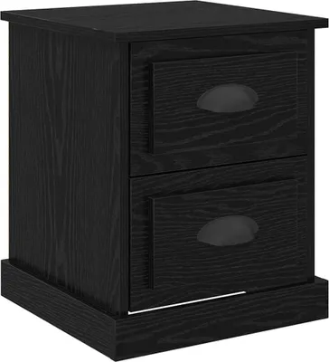 Image de Cabinet de chevet avec tiroir Chêne noir 39 x 39 x 47.5 cm