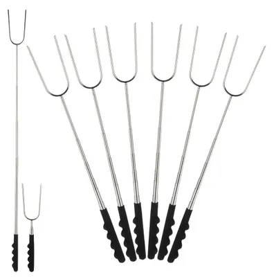 Produktbild von Vilde | Grillgabeln Teleskopisch 24-72 cm - 6er Set - Lagerfeuer Spieße - Edelstahl