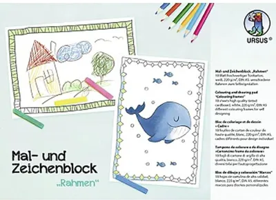 Produktbild von URSUS Mal - und Zeichenblock Rahmen A5