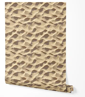 Produktbild von Selbstklebende Tapete Möbelfolie Sandoptik 3D Wüstenstruktur Beige Tapete Moderne Naturoptik Wohnzimmer Schlafzimmer Flur Küche Realistische Oberfläche 2,5m x 0,5m