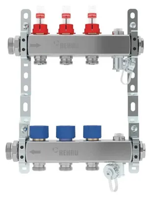 Produktbild von REHAU Verteiler HKV-D AG V2A I 3 Kreise, 1 Stk.