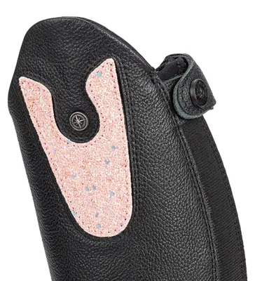 Image de Suedwind Patches applications pour enfants Bottes d'équitation Nova Kids Fun Leather black , Suedwind_Stiefel:Light Rose Glitter