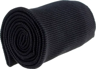 Bündchenstoff Baumwolle schwarz