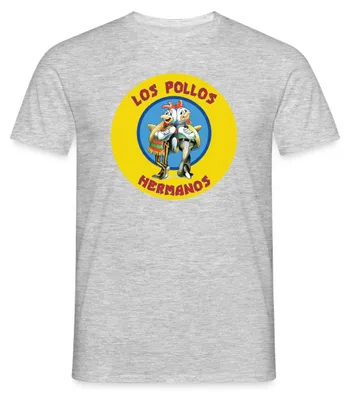 Produktbild von Spreadshirt Breaking Bad Los Pollos Hermanos Männer T-Shirt, XL, Grau meliert