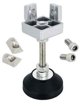 Produktbild von SCHMIDT systemprofile Fußverbinder 40x40mm Nut 8 Stellfuß M8 Standfuß