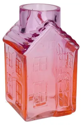 Produktbild von Gift Company Vase Haus Jacquard Pink (21,5cm)