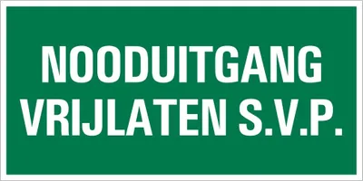 Produktbild von Pickup-Schild 15x30cm Fluchtweg Notausstiegsauslösung