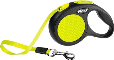 Produktbild von flexi New NEON XS Gurt 3 m schwarz