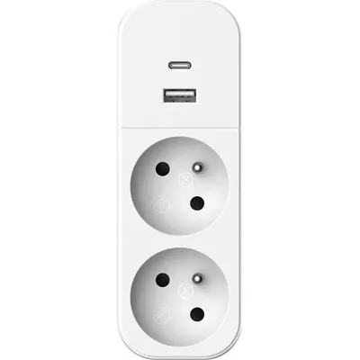 Zdjęcie produktu dla Biplite – QUARX – 2P 16A – z USB-A i USB-C, zgodny z normą NF