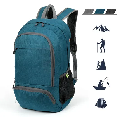 Produktbild von Wanderrucksack 23L Rucksack Leicht Faltbarer Reiserucksack Seitentaschen Für Radfahren, Klettern, Bergsteigen und Reisen Sport