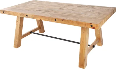 Produktbild von riess-ambiente Massiver Esstisch FINCA 200cm vintage braun recyceltes Pinienholz Industrial Design Esszimmertisch Konferenztisch Tisch
