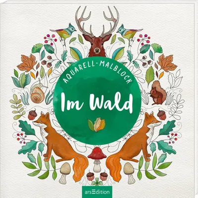 Produktbild von arsEdition Aquarell Malblock Im Wald