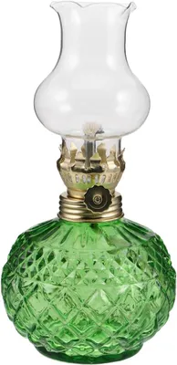 Productafbeelding van Vintage petroleumlamp met verstelbare vlam decoratieve kerosinelamp voor woonkamer en slaapkamer draagbare noodverlichting en stijlvolle retro sfeer
