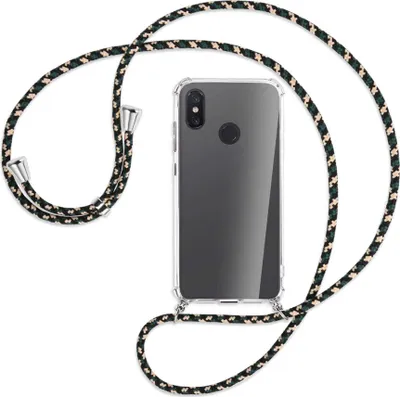 Produktbild von Handykette Backcover-Schutzhülle mit Band (Metall silberfarben) für Xiaomi Mi 8 / Mi 8 Pro - camouflage