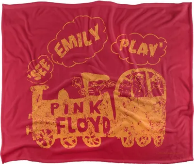 Immagine prodotto di Pink Floyd - Coperta "See Emily Play", setosa e morbida TV23893 (Taglia unica) (Rosa/Giallo)