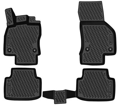 Image de ELEMENT Tapis de sol 3D en caoutchouc compatibles avec Volkswagen Passat, à partir de 2015 | 4 pièces