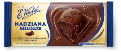 Zdjęcie produktu dla Wedel Czekolada deserowa Nadzienie Mleczne 100 g