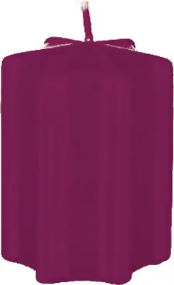 Produktbild von Adventset Sternkerzen Brombeere 10 x 6 cm, 4 Stück