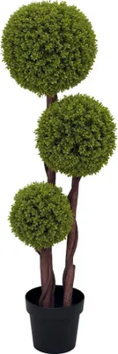 Produktbild von HOMCOM Künstlicher Buchsbaum, 115 cm Zimmerpflanze, Kunstpflanze, Dekopflanze