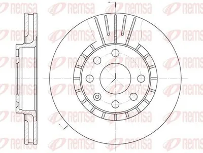 Produktbild von 2x REMSA Bremsscheibe 6178.10 vorne für OPEL Corsa C Schrägheck (X01) 256mm 41mm