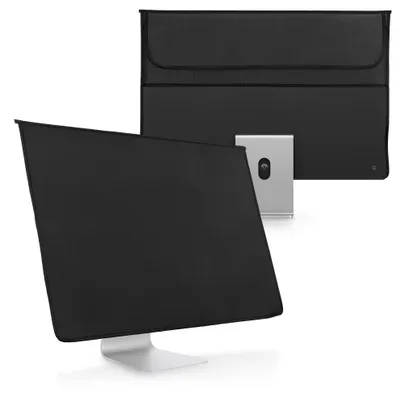 Produktbild von kwmobile Hülle kompatibel mit Apple iMac 24" - mit Fach für Apple Magic Keyboard, Magic Mouse und Kabel - Schwarz
