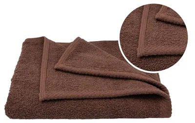Produktbild von Handtuch - Badetuch - Braun - 50x100cm - Duschtuch braun - 100% Baumwolle