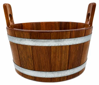 Produktbild von HAF Sauna Fußwanne Kambala 16 Liter Transparente Hygieneversiegelung | Hochwertige Fußbadewanne | Fußbecken mit Ø40cm & gefertigt in Deutschland