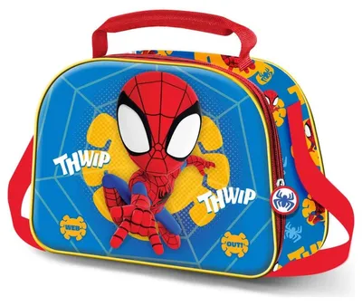 Productafbeelding van Karactermania Spider-Man 3D Web lunchtas, blauw, voor kinderen, één maat (20x26x10 cm)