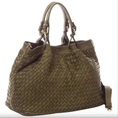 Produktbild von BZNA Handtasche Ronja grün Designer Umhängetasche Shopper