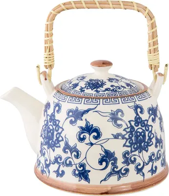 Obrázok produktu pre Čajník Clayre & Eef s filtrom 700 ml Modré keramické kvety