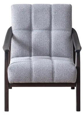 Immagine prodotto di Poltrona grigia di design per il soggiorno con lussuosa struttura in legno Nuovo