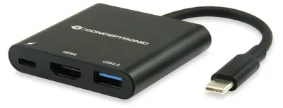 Produktbild von Conceptronic DONN01B 3-in-1 USB 3.2 Docking