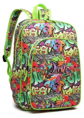Produktbild von Bunter A4-Rucksack für die Grundschule „Grafitti“ von Skpat