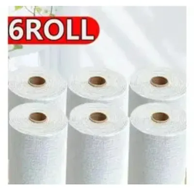 Zdjęcie produktu dla Samoprzylepna tapeta papierowa - 6 sztuk - Wodoodporna i odporna na wilgoć - Nowoczesny design - Do sypialni i kuchni - Beżowa
