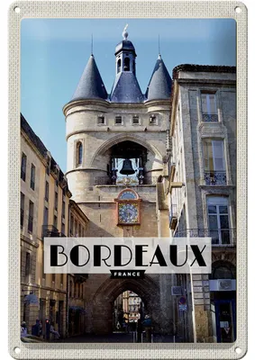 Produktbild von Blechschild Reise 20x30cm Bordeaux France Hafenstadt