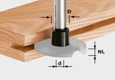 Image de Festool Mandrin de défonceuse S8 1,5-5 D14 | 499805