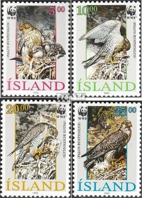 Produktbild von Briefmarken Island 1992 Mi 776-779 (kompl.Ausg.) postfrisch Gerfalke