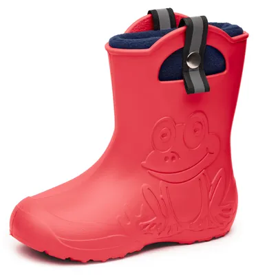 Produktbild von Ladeheid Kinder Federleichte Gummistiefel Thermo Fütterung Mädchen Jungen Rutschfest Regenstiefel Kinder Regenschuhe LA-CA-Frog245 (Korall, 30/31 EU)
