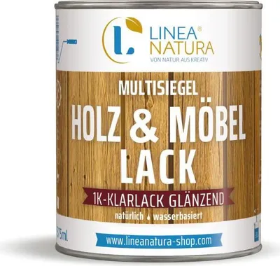 Produktbild von Multisiegel Holz und Möbellack | natürlich | wasserbasiert | Klarlack | 375ml glänzend