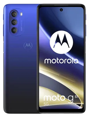 Produktbild von Motorola Moto G51 5G 4 GB/64 GB Blau (Indigo Blue) Dual-SIM XT2171-2